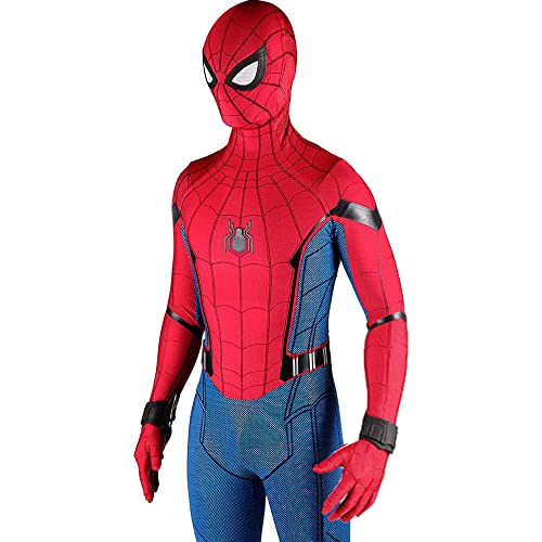 MRLTOP Costume de super-héros Cosplay 3D Zentai Body complet Halloween Adulte/Enfant Style 3D-Enfant/S/115-125cm