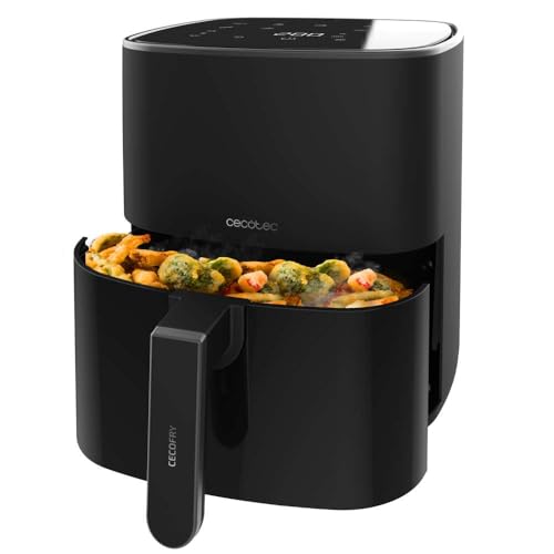 Cecotec Airfryer zonder olie van 5'5L Cecofry Fantastik 5500,1500W, PerfectCook-technologie, 9 Kookmodi, Touchscreen, Instelbaar 80-200 graden Celsius, Kookt tot 60 minuten, Oververhittingsbeveiliging - Afbeelding 4