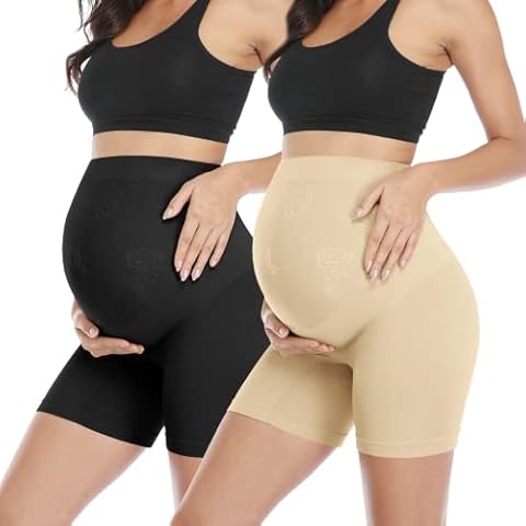 POSHGLAM Women's Maternity Shapewear Shorts Cover