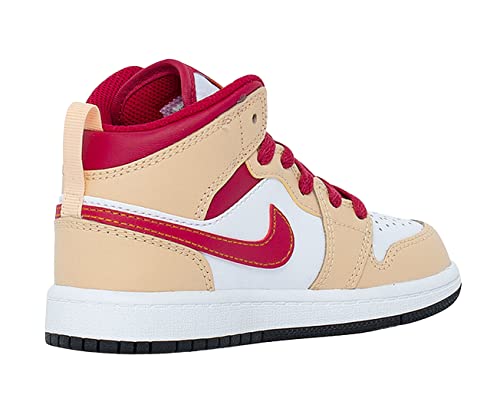Jordan Preschool Jordan 1 MID PS 640734 201 White Onyx/Light Curry - Size 2Y3
