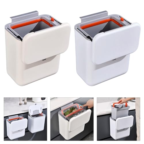 Caneca colgante de compostaje para bajo fregadero 9L miniatura 2