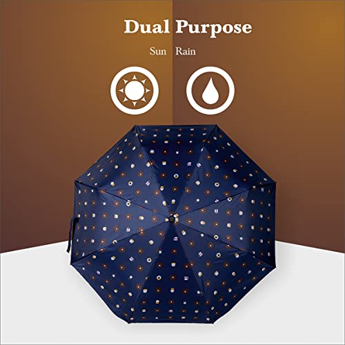Image of KEKEMI 3 Fold Automatic Sun & Rain Umbrella for Men & Women (Pack of 2)