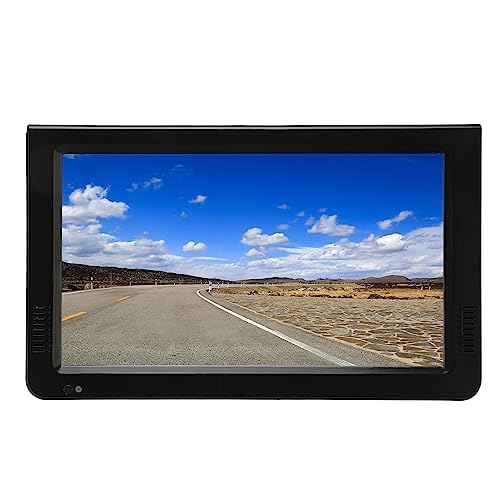 Annadue TV Portátil de 10 Pulgadas, 1080P ISDB, Televisión Digital Portátil, Funciona con Batería Recargable, TV Digital LED con Ventosa y Cargador de Coche de 12 V para Uso en Exteriores
