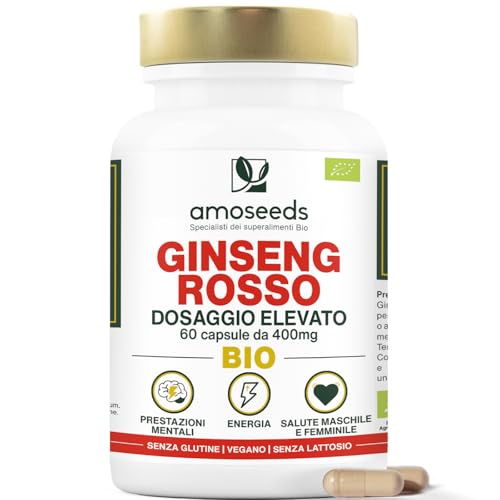 Panax Ginseng Rosso Coreano BIO | Esstrato Alto...