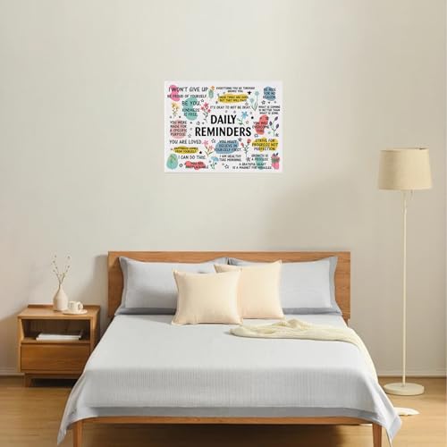Leseogye Daily Reminders Inspirational Poster Framed Canvas Motivational Wall Decor Positive Affirmations Prints, Quotes Wall Art for Office Home Classroom 20x25cm - Cosy Home Interiors Leseogye Daily Reminders Inspirational Poster Framed Canvas Motivational Wall Decor Positive Affirmations Prints, Quotes Wall Art for Office Home Classroom 20x25cm - Image 4