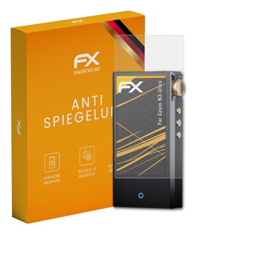 atFoliX Screen Protector compatible with Cayin N3-Ultra Screen Protection Film, anti-reflective and shock-absorbing FX Protector Film (3X)