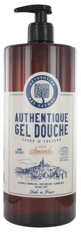 Shower Gel Body and Hair Almond (Sulfate Free) Organic 1 L