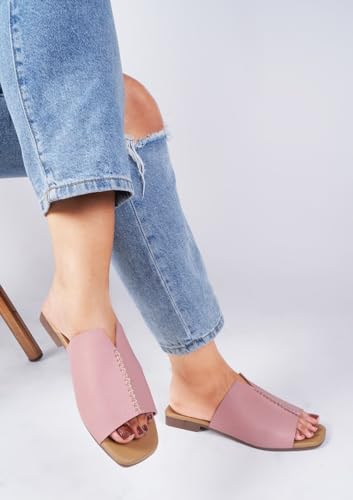 Image of TRYME Stylish Comfortable Sole Ravishing Women Flat Sandals For Women & Girls