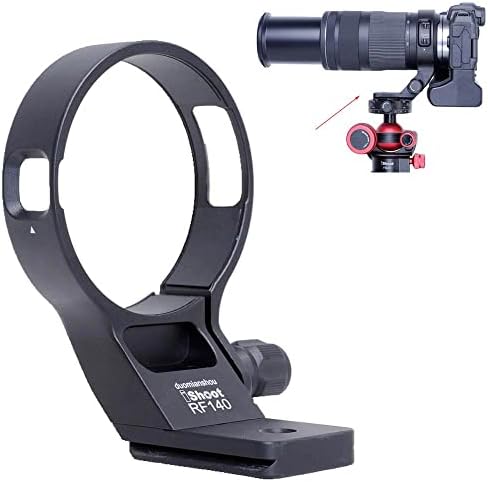 iShoot Metal Lens Collar Tripod Mount Ring Compatible with Canon RF 100-400mm f/5.6-8 is USM, Lens Support Holder Bracket Bottom is Arca-Swiss Fit Quick Release Plate Dovetail Groove