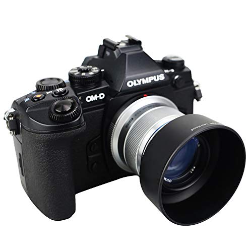 Jjc Reversible Bayonet Lens Hood Shade For Olympus M.zuiko Digital 45Mm F1.8 Lens / M4518 Replaces Olympus Lens Hood Lh-40B - Black #TOP4