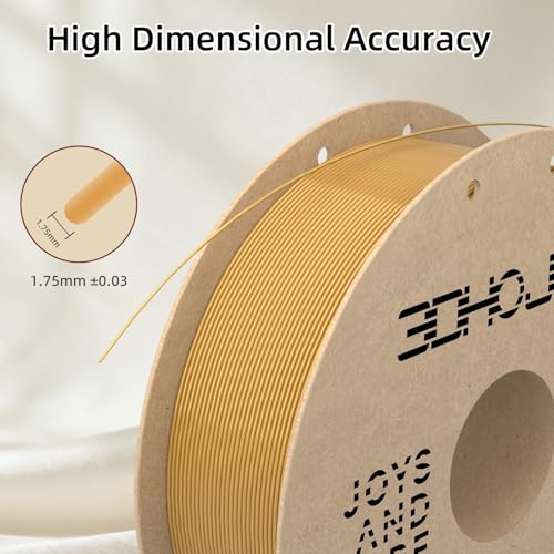 Image of 3DHoJor Silk PLA Filament 1.75mm, PLA Filament 1.75mm Silk Shiny 3D Printer Filament, 1kg*4 Cardboard Spool, Dimensional Accuracy + /- 0.03 mm, Fit Most FDM Printer(Gold+Red+Green+Blue)