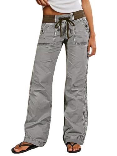 Image of Flamingals Straight Leg Drawstring Pants for Women