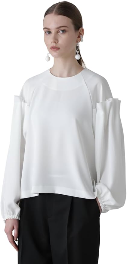 ADORE - 新品　アドーア　半袖ブラウス　プルオーバー　ネイビー ADORE ネイビー プルオーバー - メルカリ