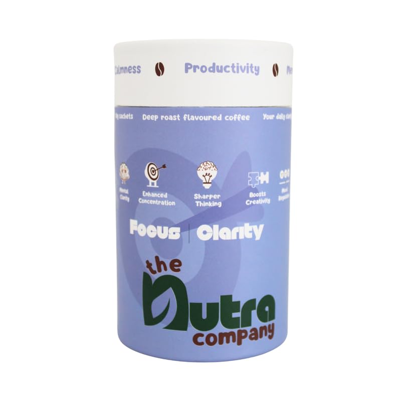 The Nutra Company Focus Coffee (15 Serves) | Functional Coffee with Benefits | 200mg L-Theanine, Maitake Mushroom, Ginseng & B-Vitamins | Brain Fog & Focus Support | 100% Arabica Instant Coffee | Smooth Caramel | 10g per Sachet-image-5