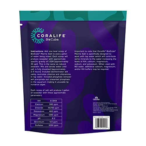 Coralife BioCube Aquarium Fish Tank Marine Salt, 15 Gallon - Thumbnail 2