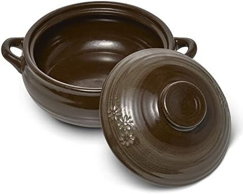 Korean Stone Bowl (34oz) Clay Pot for Cooking Korean Dishes