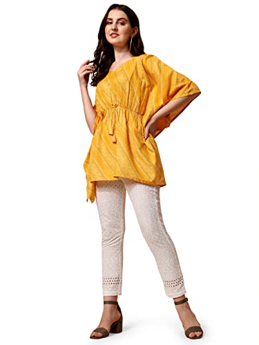 Image of NAINVISH Women Cotton Regular KAFTAN TOP