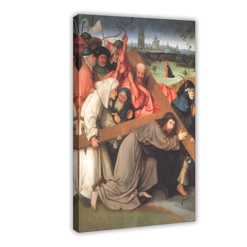 Impression sur toile Le Christ portant la croix Bosch 50x75 cm