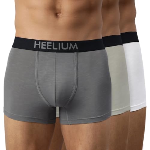 Image of HEELIUM Bamboo Underwear Trunk for Men | 3X Softer Than Cotton & Odour Free | Stretchy Fabric & Durable Waistband