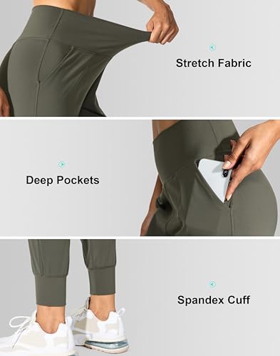Image of G Gradual Women's Joggers High Waisted Yoga Pants with Pockets Loose Leggings for Women Workout, Athletic, Lounge