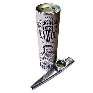 GEWA Kazoo 20 pièces dans un carton, Métal argenté, emballage individuel - Les Beatles, Paul McCartney, John Lennon, RIngo Starr, George Harrison