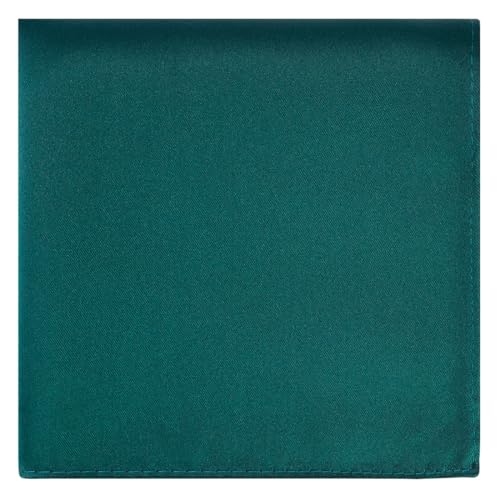 Image of KissTies 6PCS Satin Pocket Square Plain Color Handkerchief Gift Set