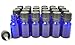 ljdeals 10ml Cobalt Blue Essential Oil Bottle with Euro Dropper Black Cap Glass Bottles Pack of 24