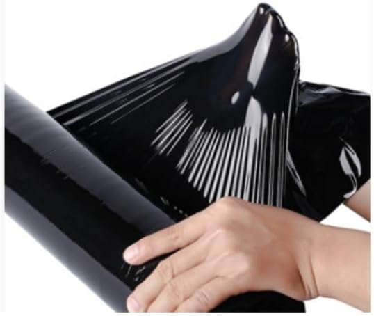 Generic Black Hand Palette Stretch Wrap | 4 Rolls - 18 inch x 1500 Feet Stretch - 80 Gauge - Heavy Duty Shrink Film | Extra Strong | 1 Carton-Pack of 4 Rolls