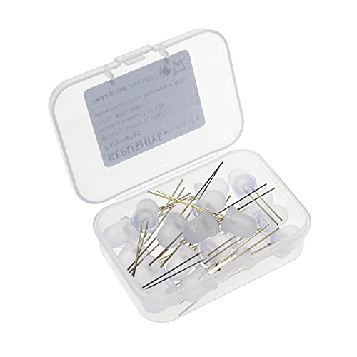 DIMENXONG Conjuntos y componentes electrónicos DIY Diodo Blanco de emisión de luz grande-20pcs