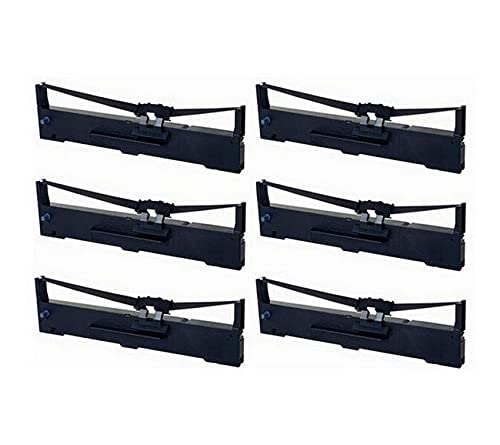 SuppliesMAX Compatible Replacement for FX-890-II/IINT/N/A Black Printer Ribbons (6/PK) (S015329-US)