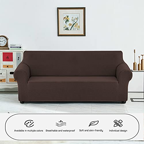 Waterdicht Bankhoes, Stretch Jacquard Bankhoezen Dikke Meubelbeschermer Elastische Onderkant Sofahoezen Wasbaar Voor… - Afbeelding 6