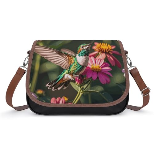 Sac à bandoulière en cuir motif papillon pour usage quotidien