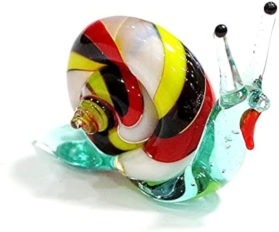 Amazon.co.jp: ムラーノガラスカタツムリミニチュア置物飾りカラフルな Amazon.co.jp: ムラーノガラスカタツムリミニチュア置物飾りカラフルな