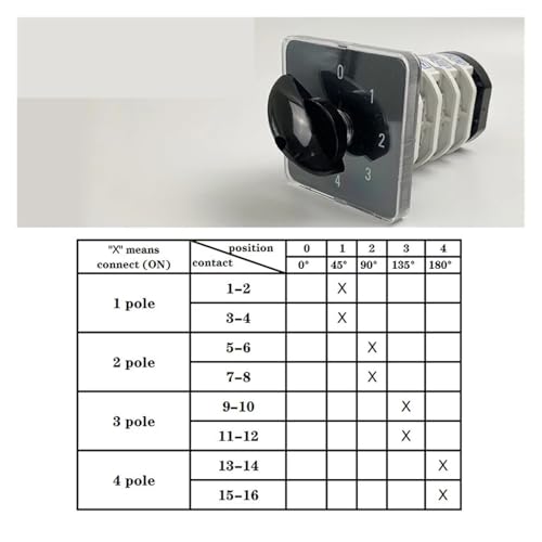 Interruptor de leva de 5 posiciones para solucionar cambios de fase en taller eléctrico 2