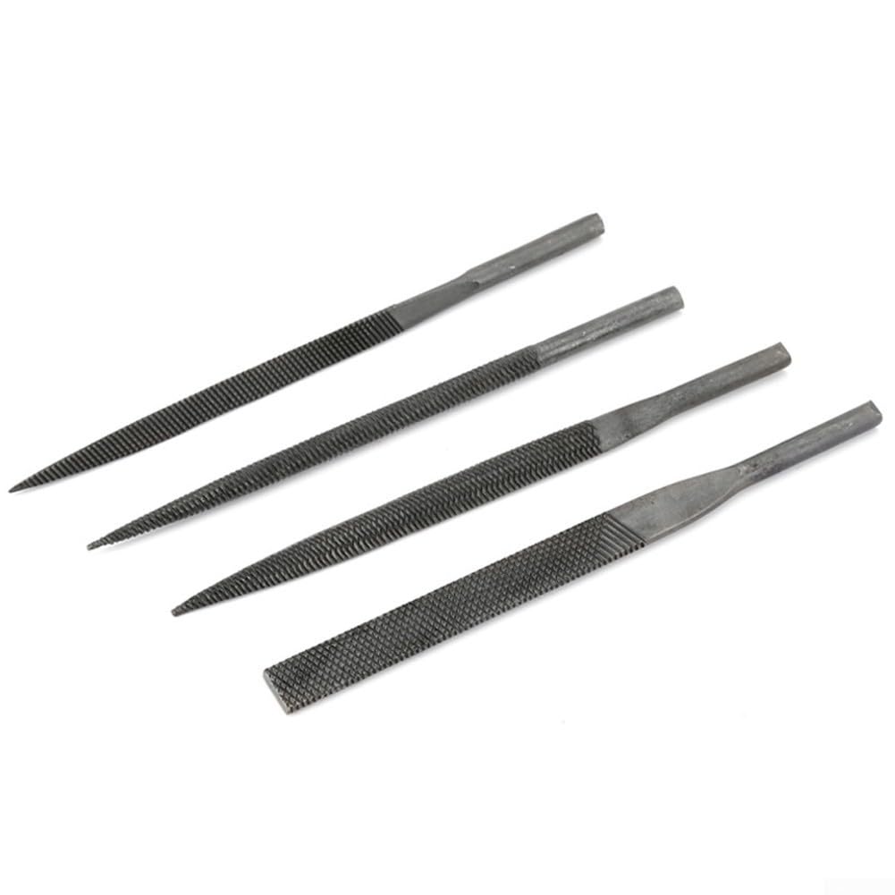 Lame pneumatiche per lima, 5 x 140 mm, denti medi, per intaglio e sbavatura (lima piatta)