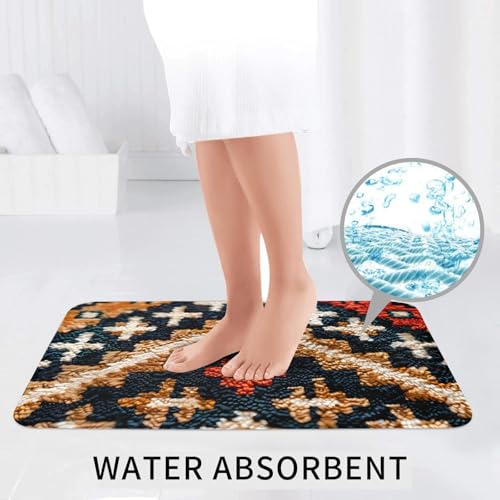 Tapis de sol antidérapant imprimé lavable et facile à nettoyer - 7