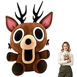 JFBNXB Deer Plush, 1 Piece Stuffed Animal, Plush for Home and Office Decor, Travel Companion, Gift for Collectors and Game Fans