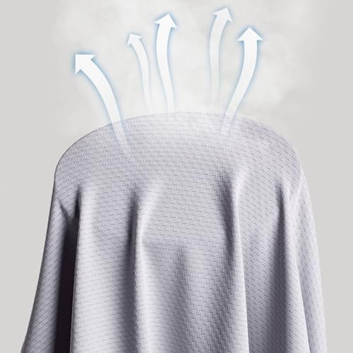 Sudadera con capucha gris 3XL deportiva con cremallera y proteccion solar para senderismo 5