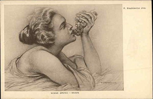 Winne Grono - Raisin Women Original Antique Postcard