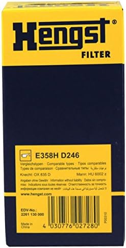 Miniatura 3 de Hengst Filtro de aceite E358H D246 Audi A1 A3 A4 A5 A6 A7 Q3 Q5 TT MAGOTAN PORSCHE MACAN SEAT ALHAMBRA IBIZA V LEON OCTAVIA VOLKSWAGEN BEETLE GOLF