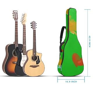 Housse de protection rembourrée pour guitare acoustique classique Motif floral Rose et vert, Multicolore 02, 42.9×16.9×4… - Les Beatles, Paul McCartney, John Lennon, RIngo Starr, George Harrison Housse de protection rembourrée pour guitare acoustique classique Motif floral Rose et vert, Multicolore 02, 42.9x16.9x4… – Image 5