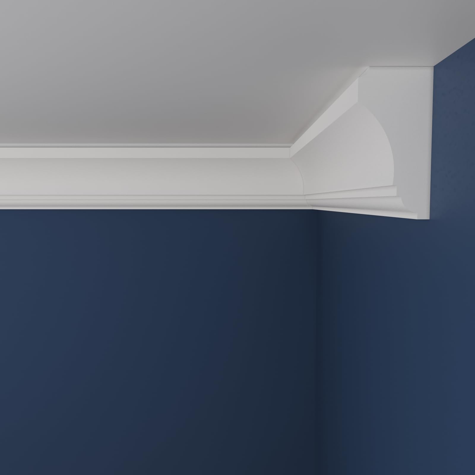 WOLDECOR XPS Cornice Coving – Decorative Coving Moulding for Ceilings, Lightweight Paintable Ceiling Coving Trim, Easy DIY Installation, Durable and Moisture Resistant (WS16, 16 Meters) — image 1