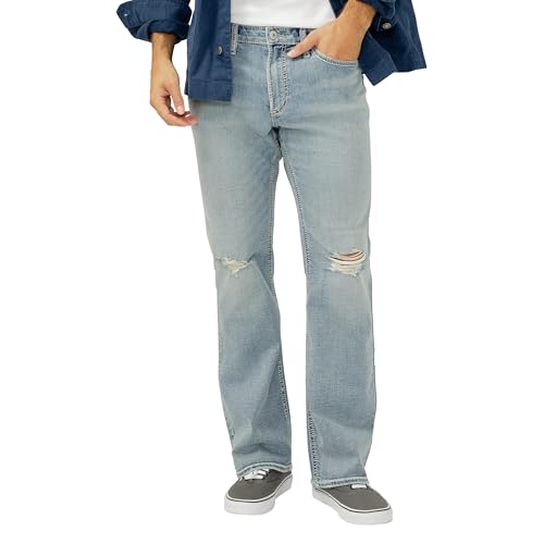 Image of Silver Jeans Co. Mens Jace Slim Fit Bootcut Jeans