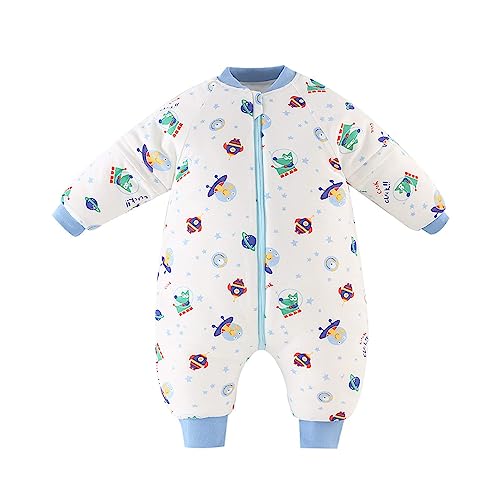 {Sacos de Dormir Niñas 4 Años Sacos de Dormir JiAmy Bebé Saco de Dormir para Niños Niñas Manga Separable con Piernas Algodón Pijama Cremallera Mamelucos Mono Invierno...
