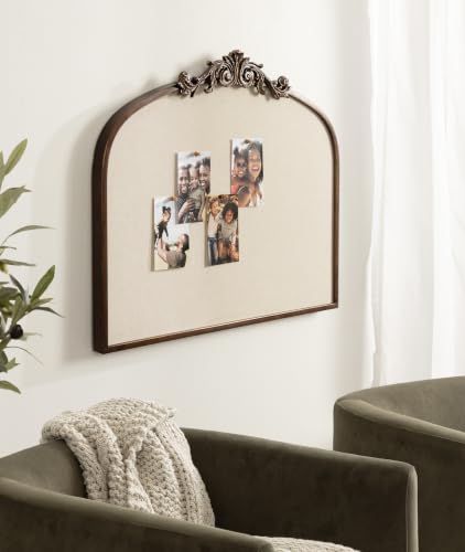 Image of Kate and Laurel Arendahl Vintage Ornate Framed Wide Arch Pinboard for Wall