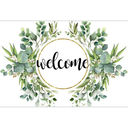 Fondo de bienvenida floral 8x6ft para decoración miniatura 6