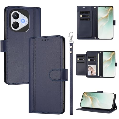 �X�}�z�P�[�X �Ή��@�� for Honor 400 Lite �X�}�z�P�[�X�y�E�H���b�g�f�U�C�� �f���A���J�[�h�X���b�g �L���b�V�� �t���b�v���X�^���h �����h�~�zBlue