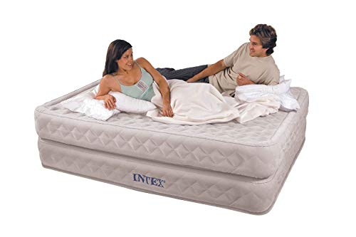 Intex Supreme Air-Flow Queen Air Mattress Bed With Built-In Air Pump | 66961E