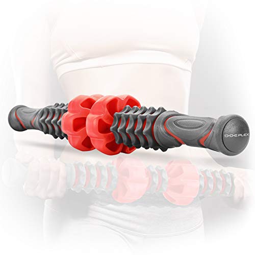 Doeplex Muscle Roller Massage Stick for Athletes, 20 Inch Body Massager Soreness, Cramping