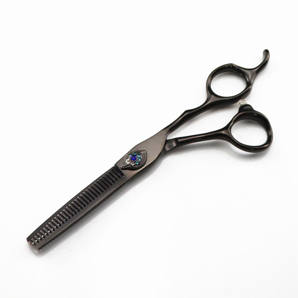 Haarschneideschere, 6 Zoll, Professionelle Schere Aus Japanischem 440C-Stahl, Feder-Haarschere, Effilierschere Für Den Haarschnitt, Friseurschere,Effilierschere-Q